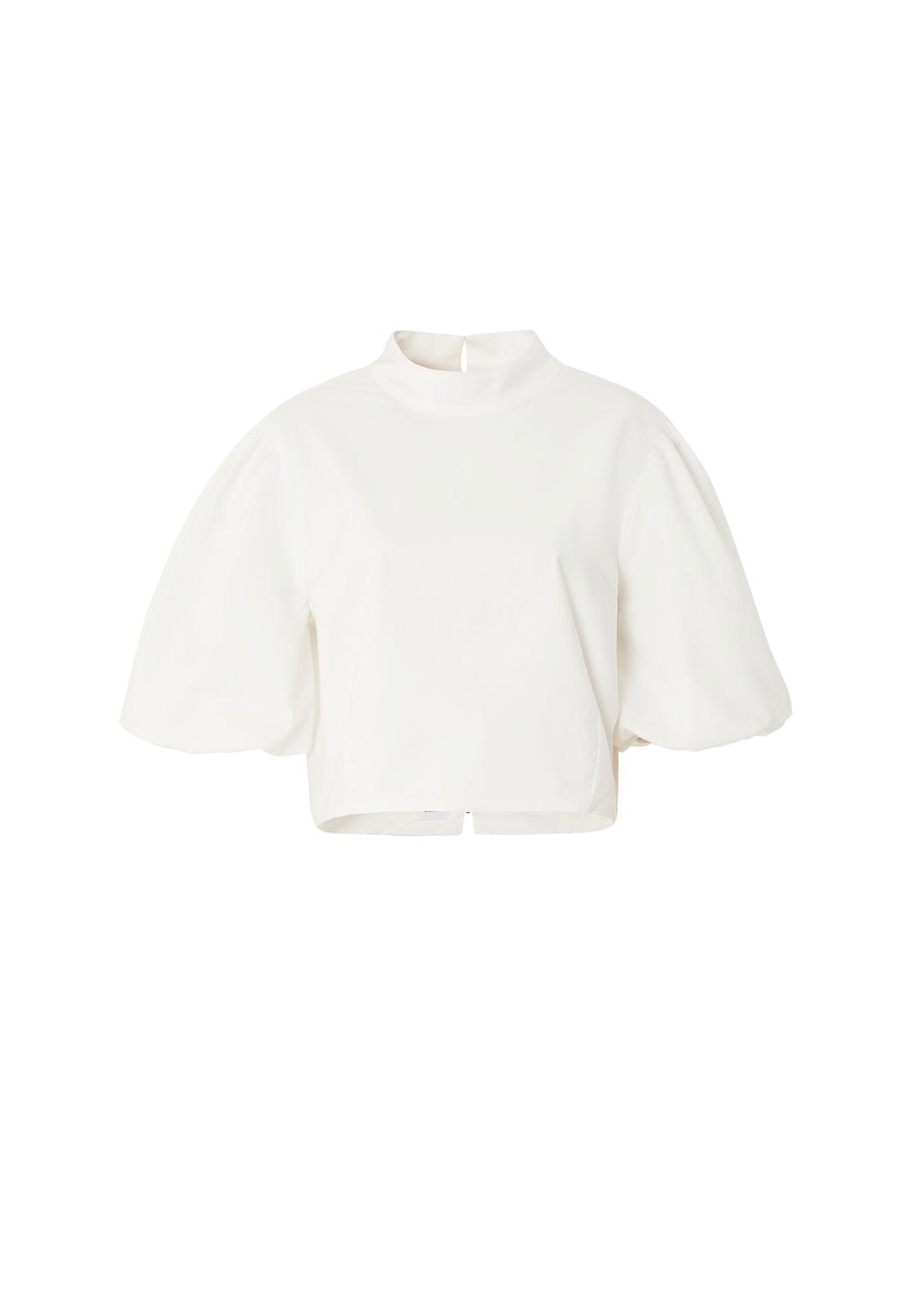 스탠드칼라 블라우스 반팔