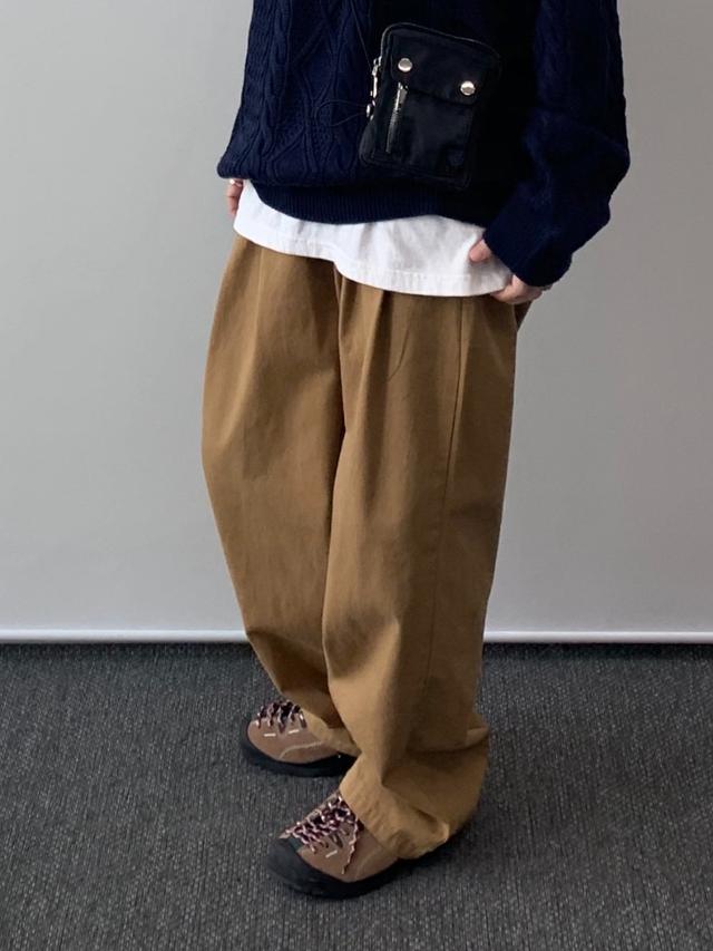 Angelnumber555 AN5 bootscut folded pants - 위시버킷
