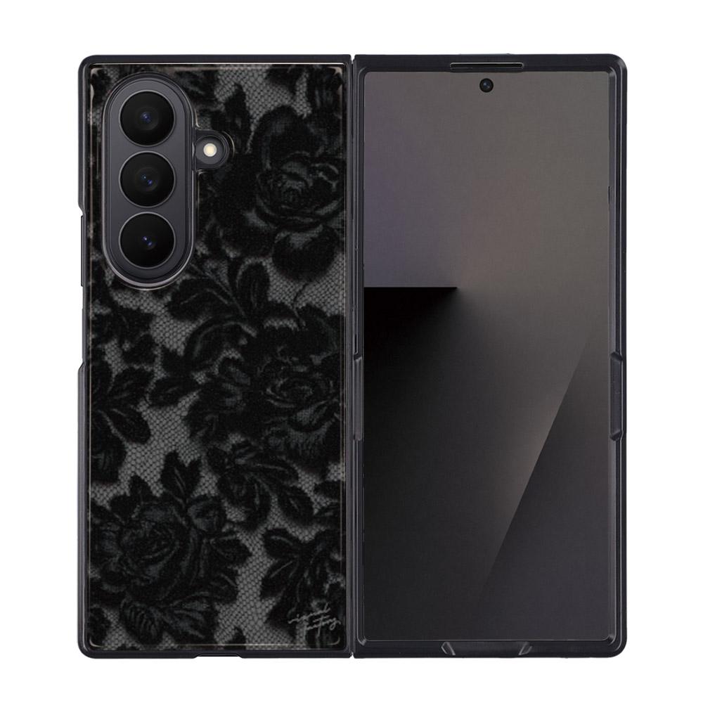글램로즈레이스 갤럭시Z폴드 블랙 에폭시 케이스