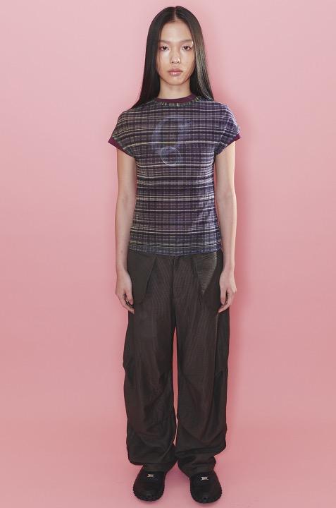 Dark Tartan Mesh Tee