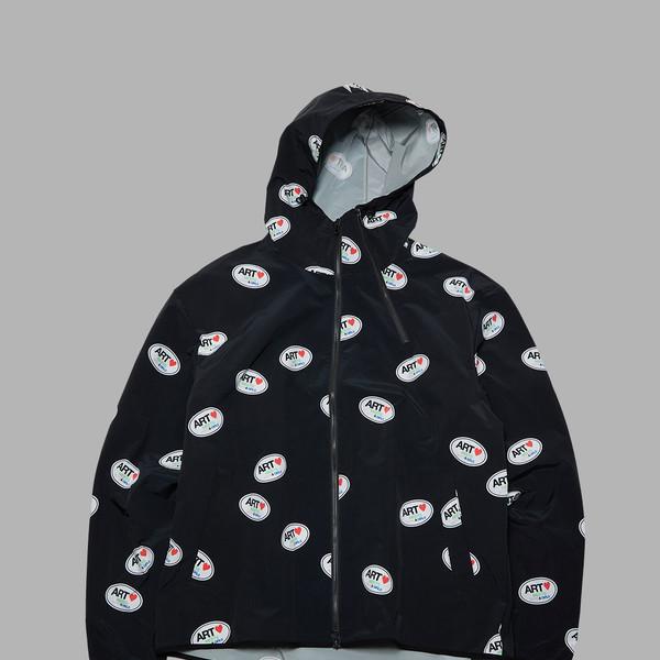 ART LOGO PRINTED WINDBREAKER (BLACK)