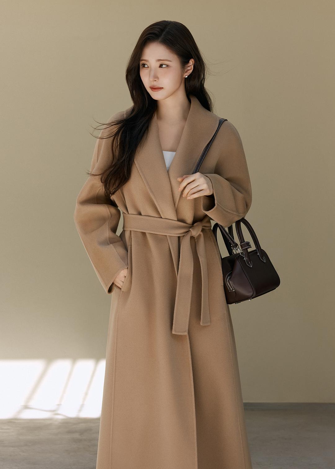 하임 숄 칼라 코트