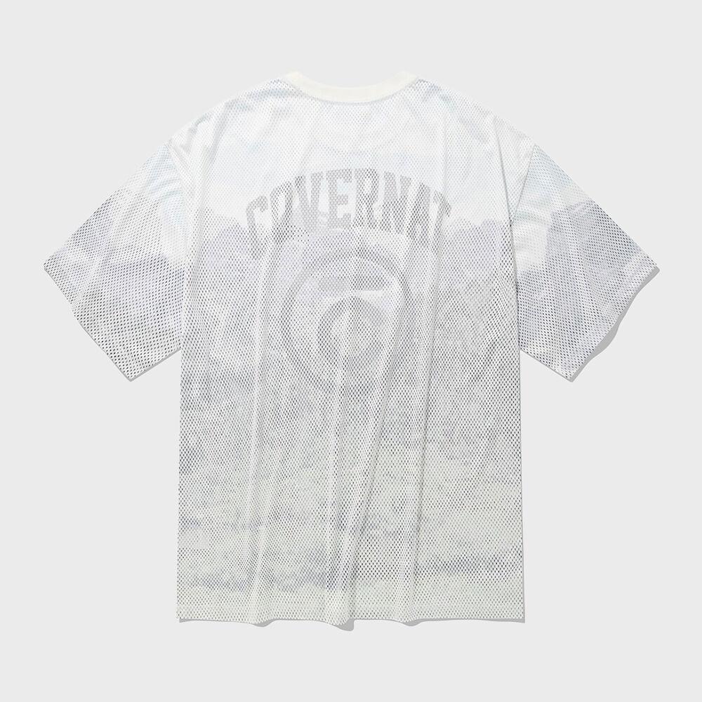 메쉬 티셔츠 - 화이트
