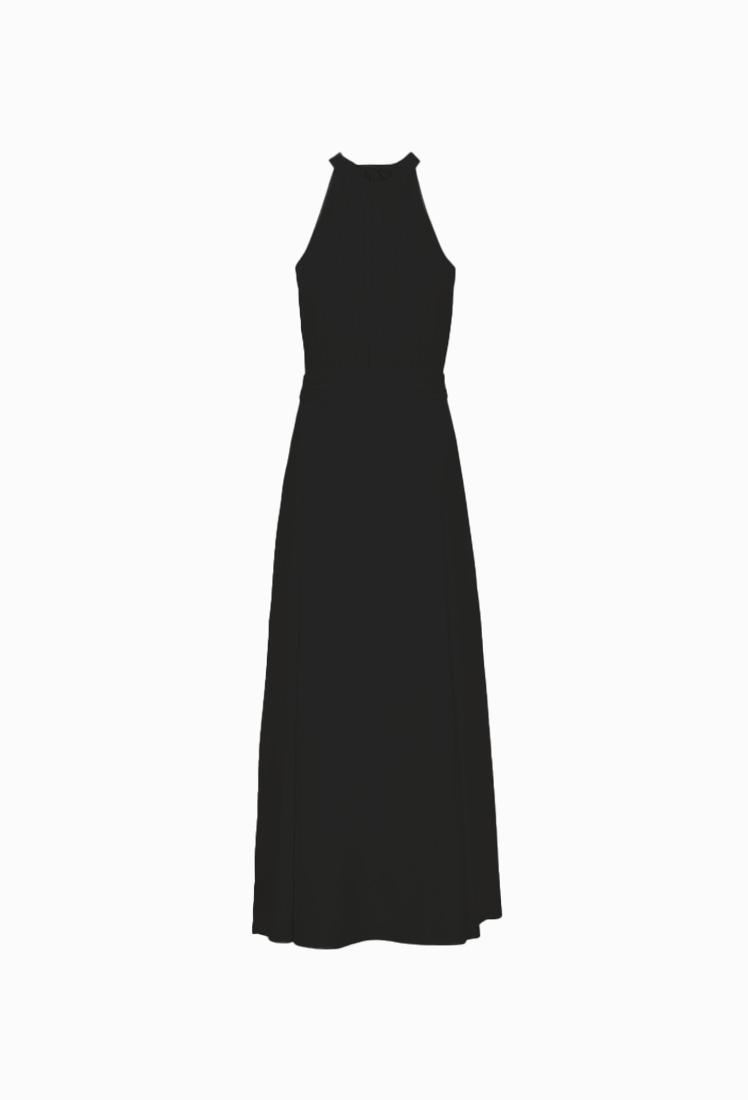 Isabel Halter-Neck One-piece (Black)