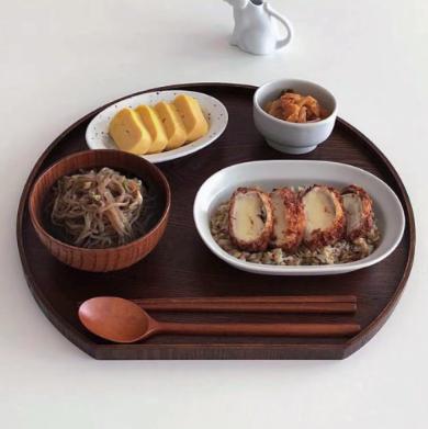 동그라미 논슬립쟁반 멜라민쟁반