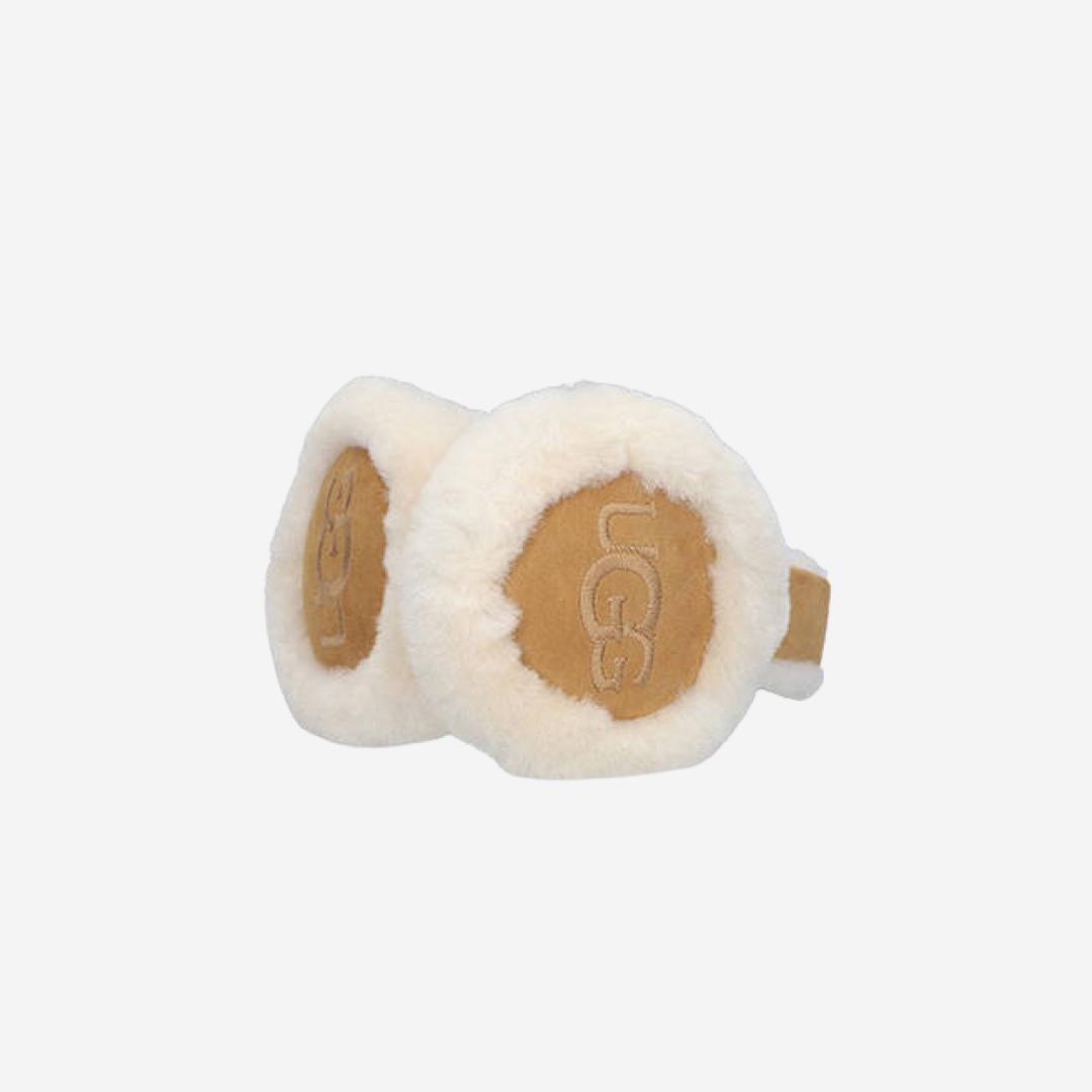 (W) UGG Embroidered Logo Earmuff Chestnut