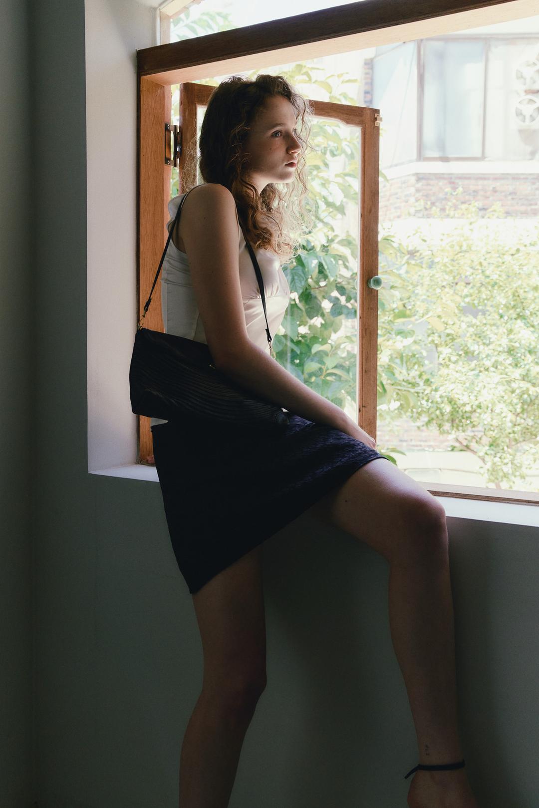 JACQUARD MINI SK / BLACK