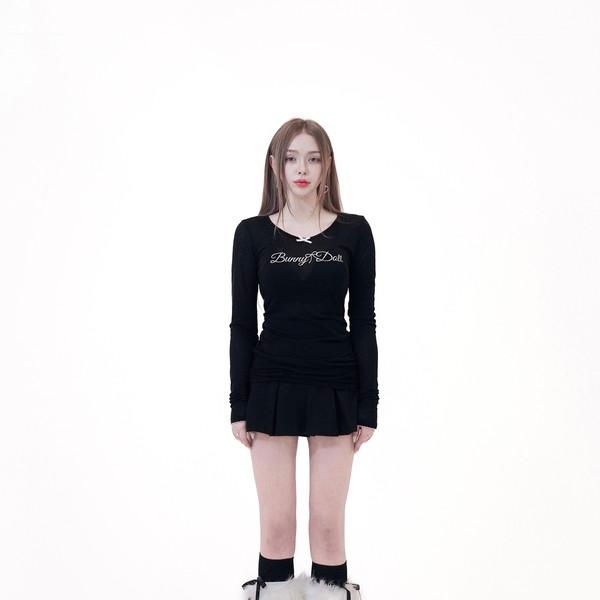Ribbon See-through T (Black)