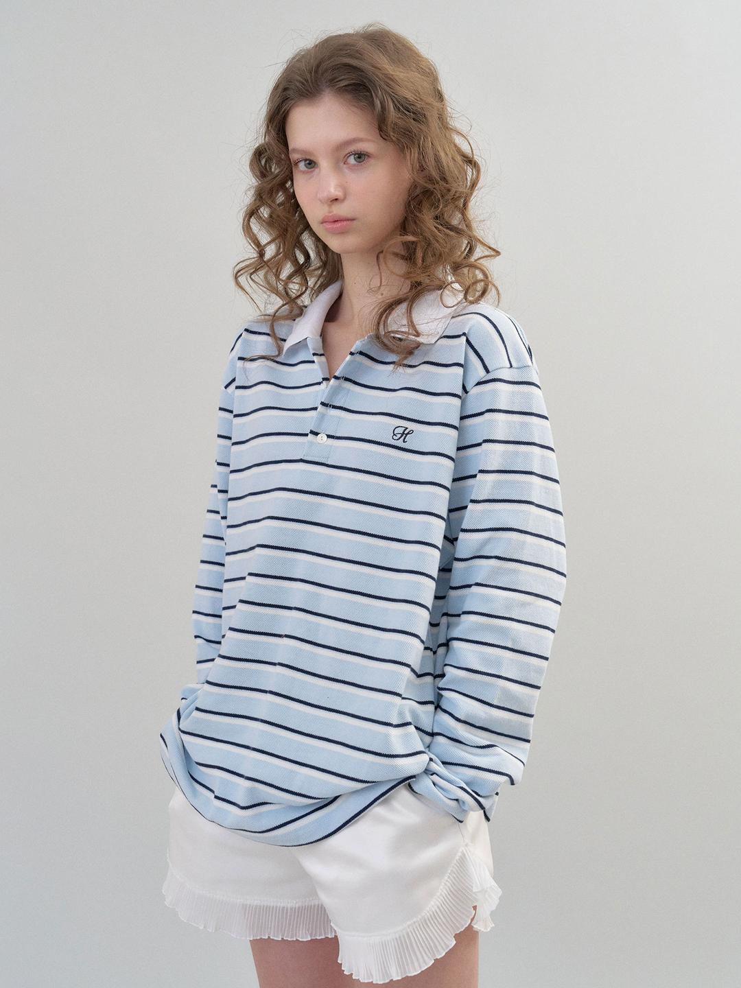 softie pique polo (sky blue)