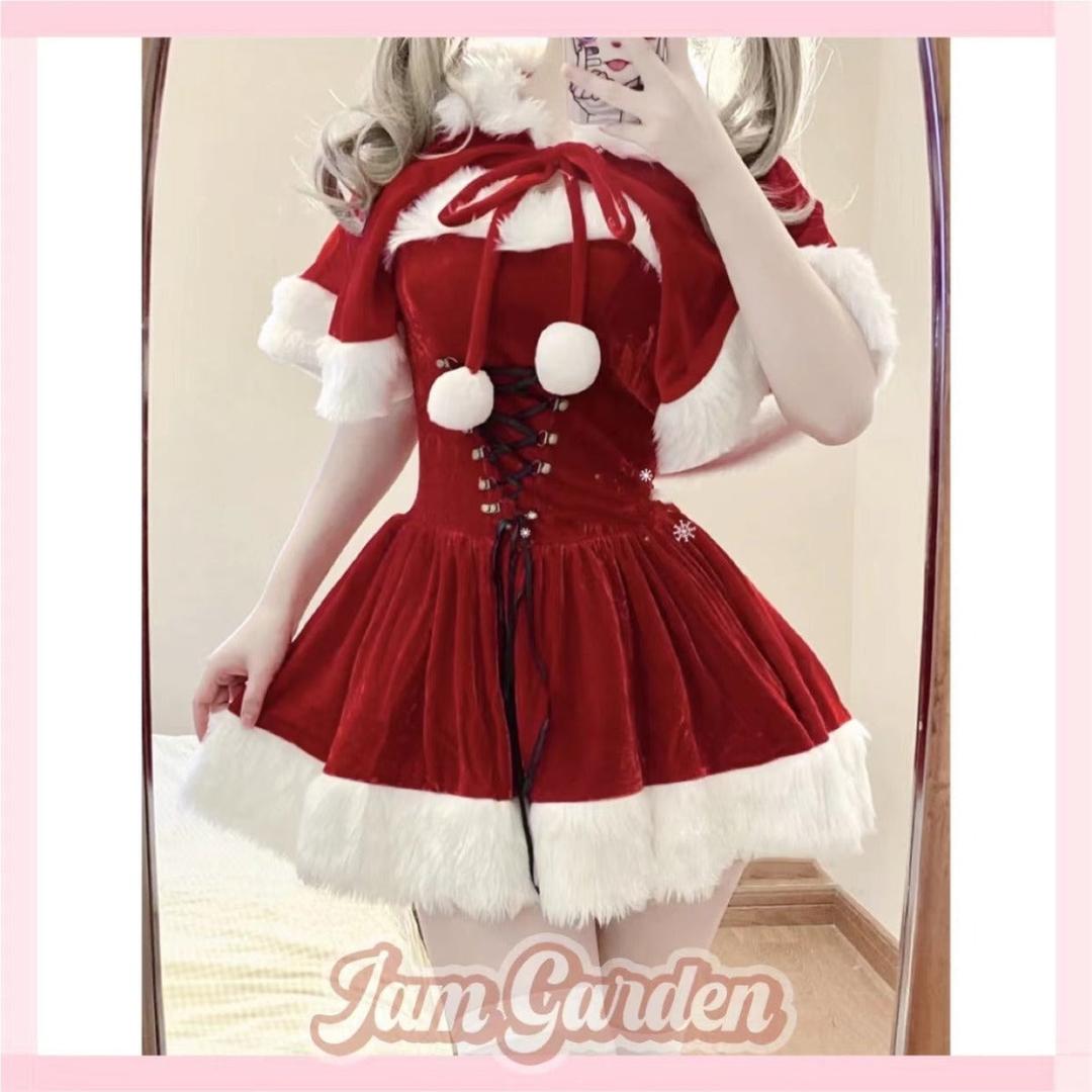 New Year Shirt Tutu Skirt Princess Red Dress Women Autumn - Coat / S