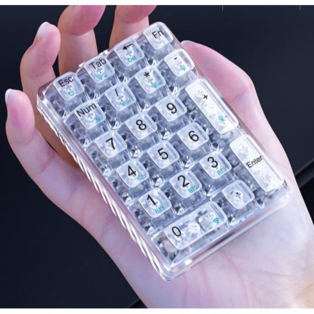 투명 텐키 키보드 무선 숫자 키패드 넘버패드 넘패드