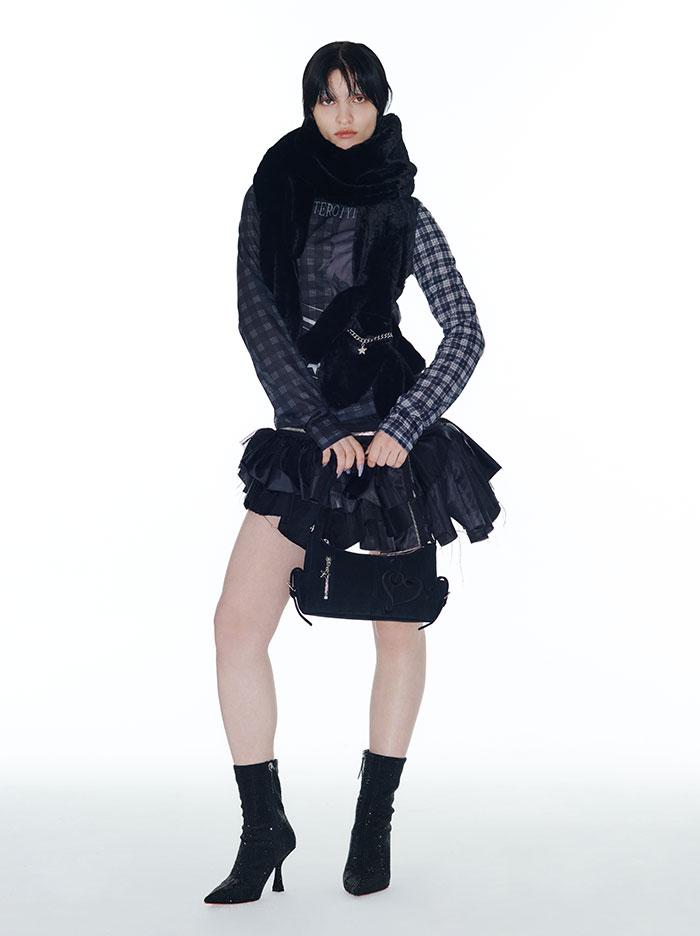 HEART LOGO MINI BAG_BLACK