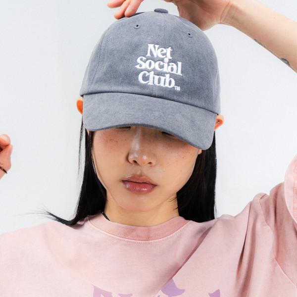 NET SOCIAL CLUB PIGMENT CAP (CHARCOAL)