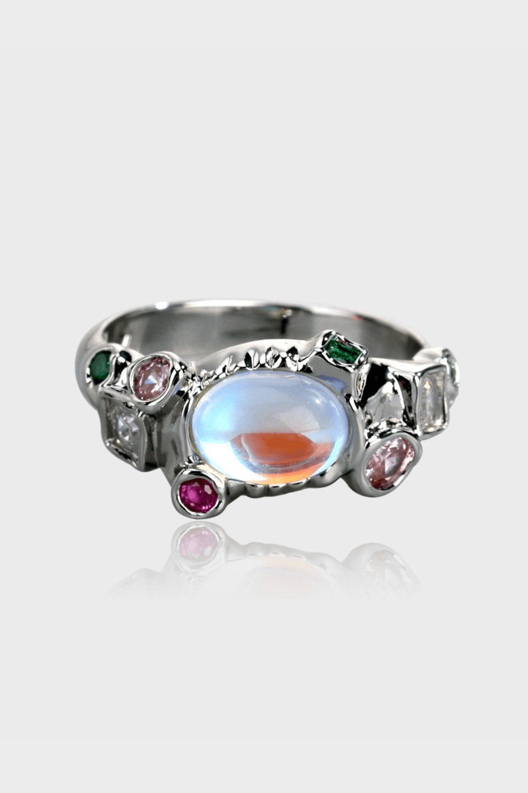 Moonstone Silver Ring
