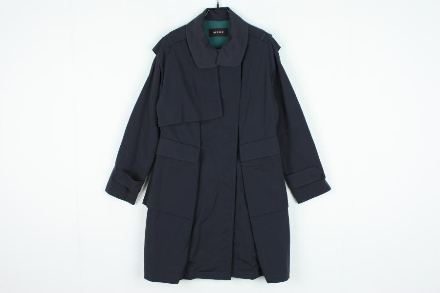 마인 레이어드 트렌치 코트 네이비(82)