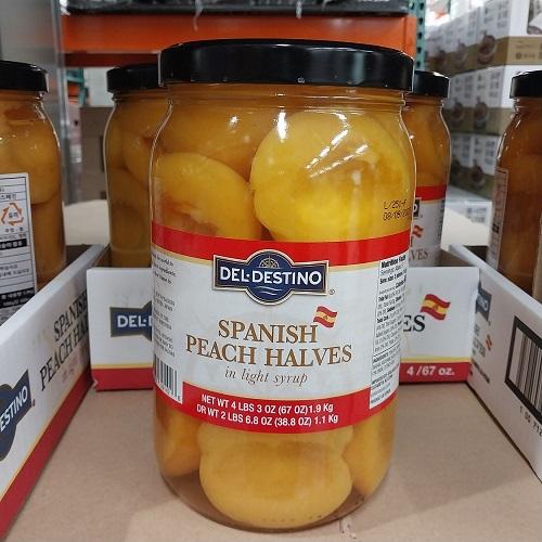 코스트코 델 데스티노 스페니쉬 피치 하브즈 1.9kg ( 스페인 복숭아 통조림 ), 1.9kg, 1개