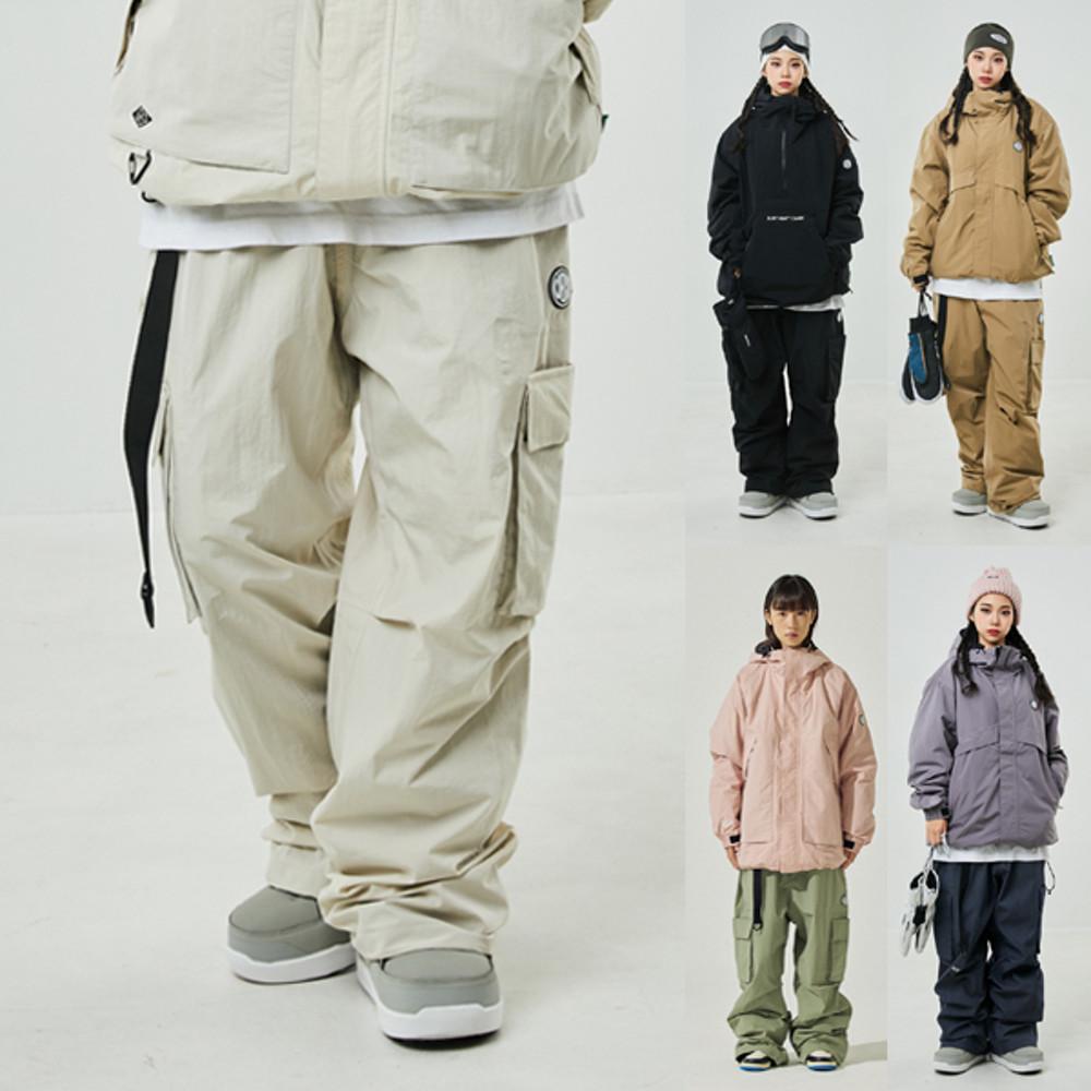 2324 UNBIND WIDE PANTS 스노우보드 복 팬츠 남여공용