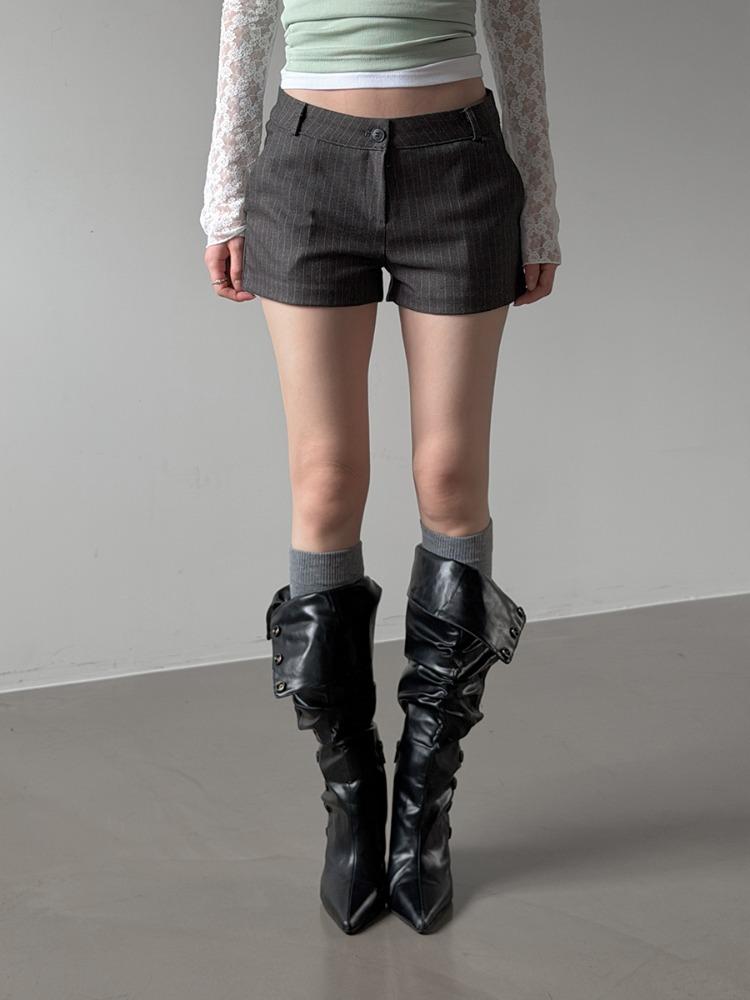 네브 스트라이프 로우 숏팬츠