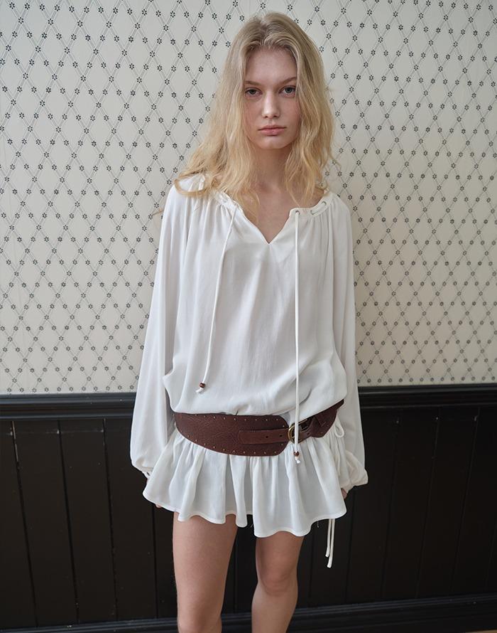 BOHEMIAN EYELET BLOUSE _ IVORY