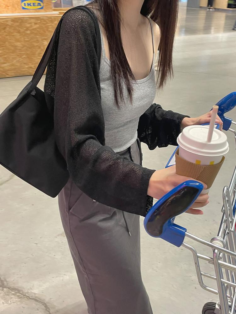 썸머 크롭 린넨 볼레로 가디건 (3color)