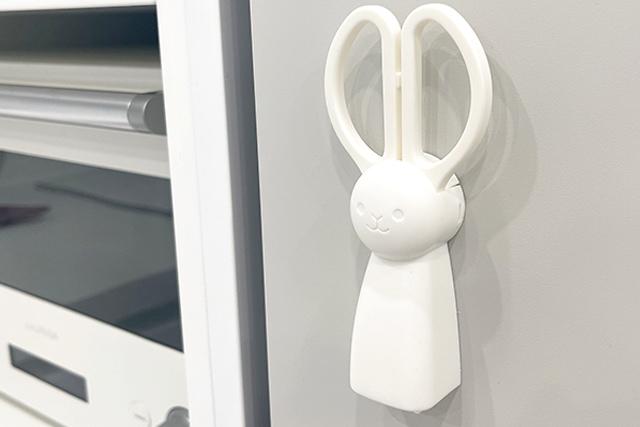 주방 냉장고 자석 토끼 미니 가위