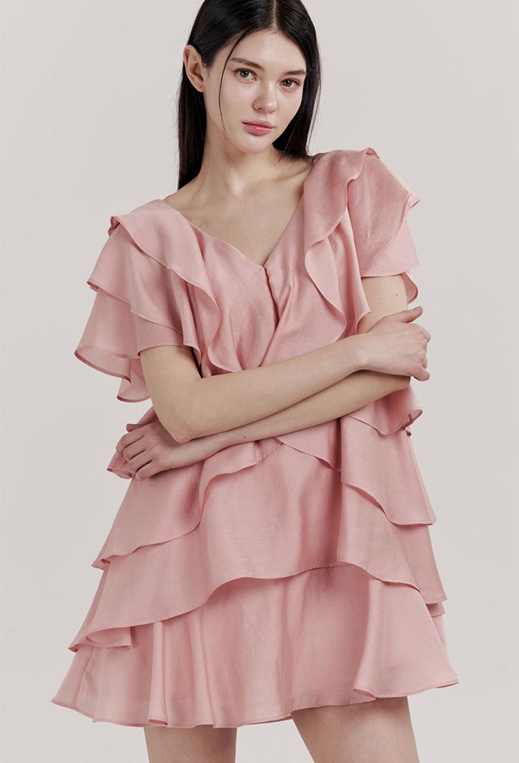 Sofia Ruffle One-piece (Pink)