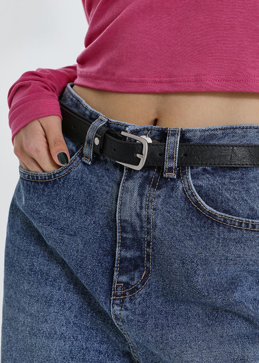 블랙업 [7천개판매] 오버넛 베이직 레더벨트