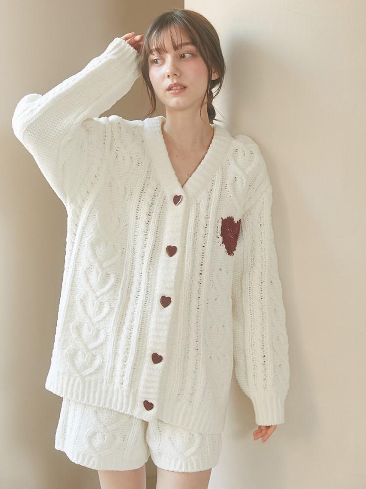 [HEART COLLECTION] 하트 포인트 가디건