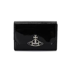 22FW VIVIENNE WESTWOOD 비비안웨스트우드 ORB로고 조르단 플랩 반지갑 블랙/핑크 51040067 L001O