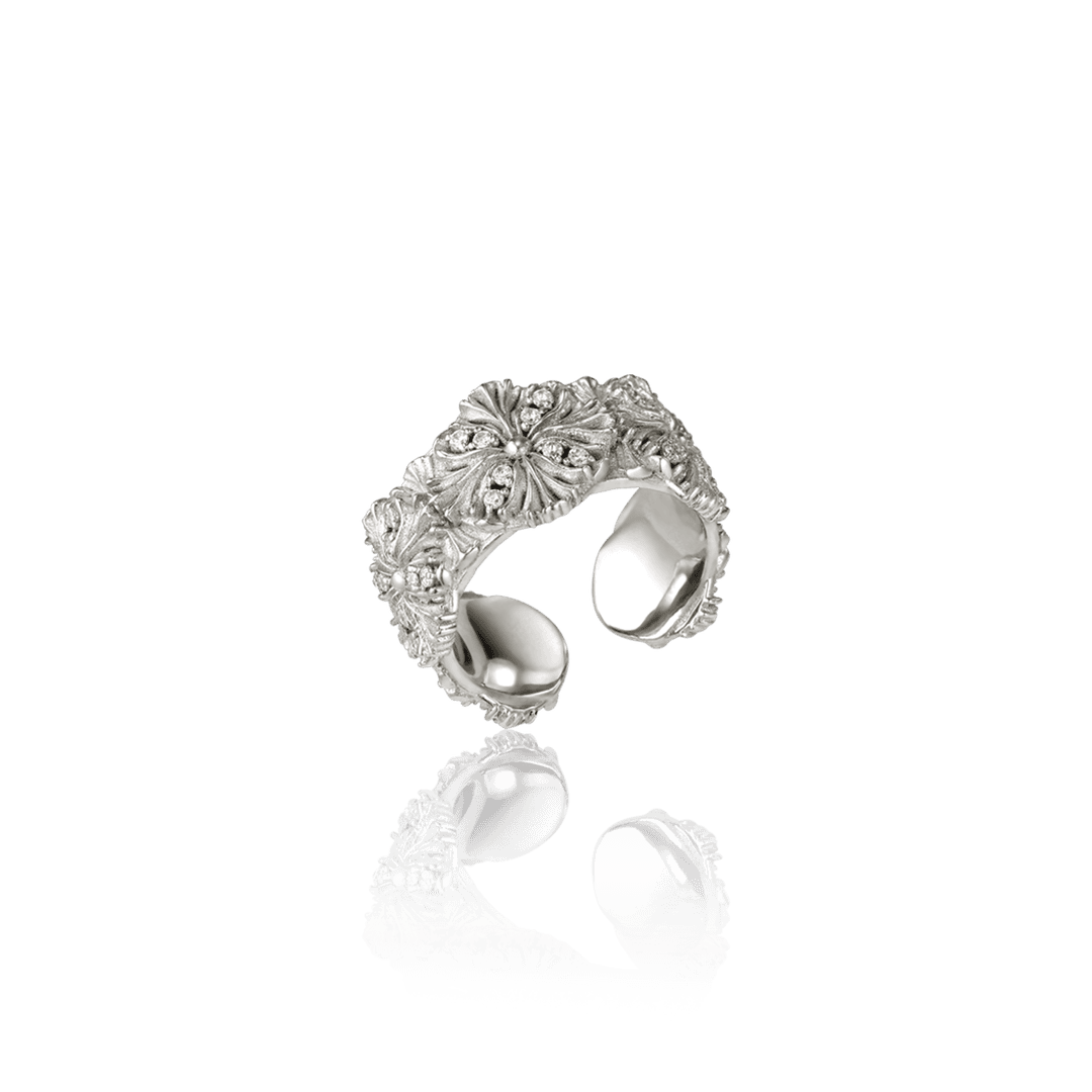 SRN.22S20 happy flower ring [stone]