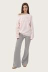 Soft Club one-shoulder sweatshirt, Pink