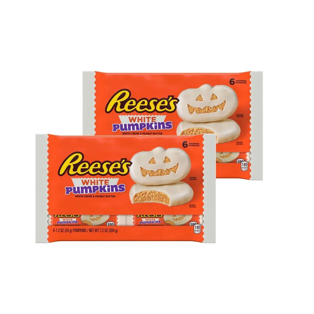 리세스 화이트 펌킨 할로윈 초콜릿 34g 6개입 2팩 Reeses White Pumpkins
