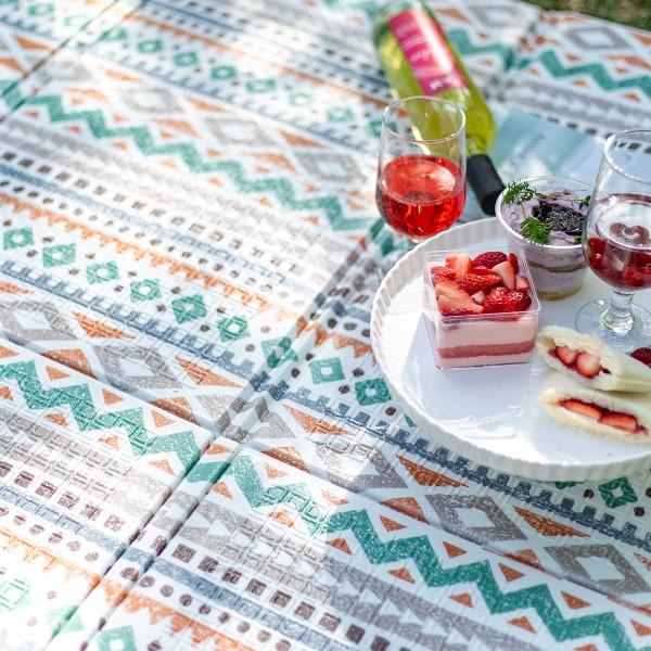 🌌클리어런스 캠핑특가🌌디자인 캠핑매트 대형  인디써머 (200x140x1cm)