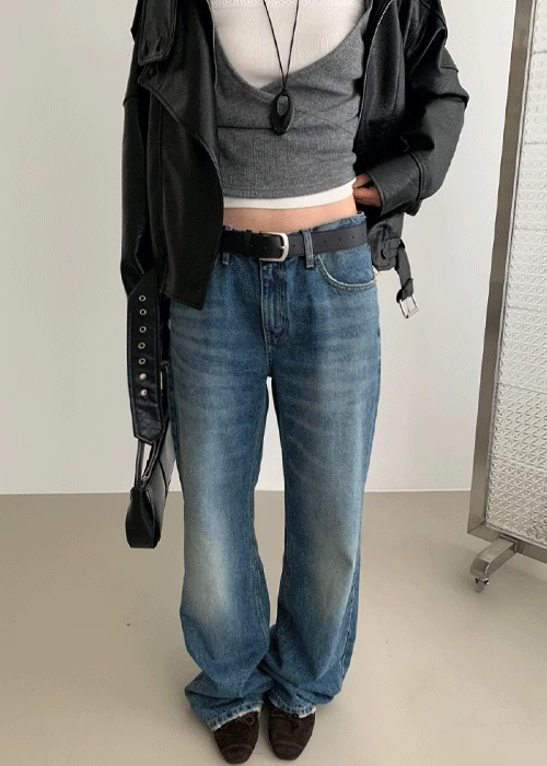 [모델소장] 타운 스트레이트 데님 팬츠 (1 color )