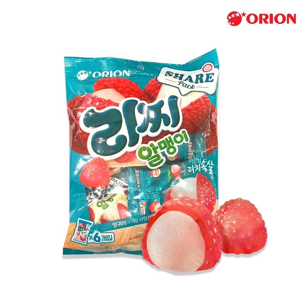 오리온 리찌알맹이 젤리 216g (36g x 6봉입) / 리치 마이구미