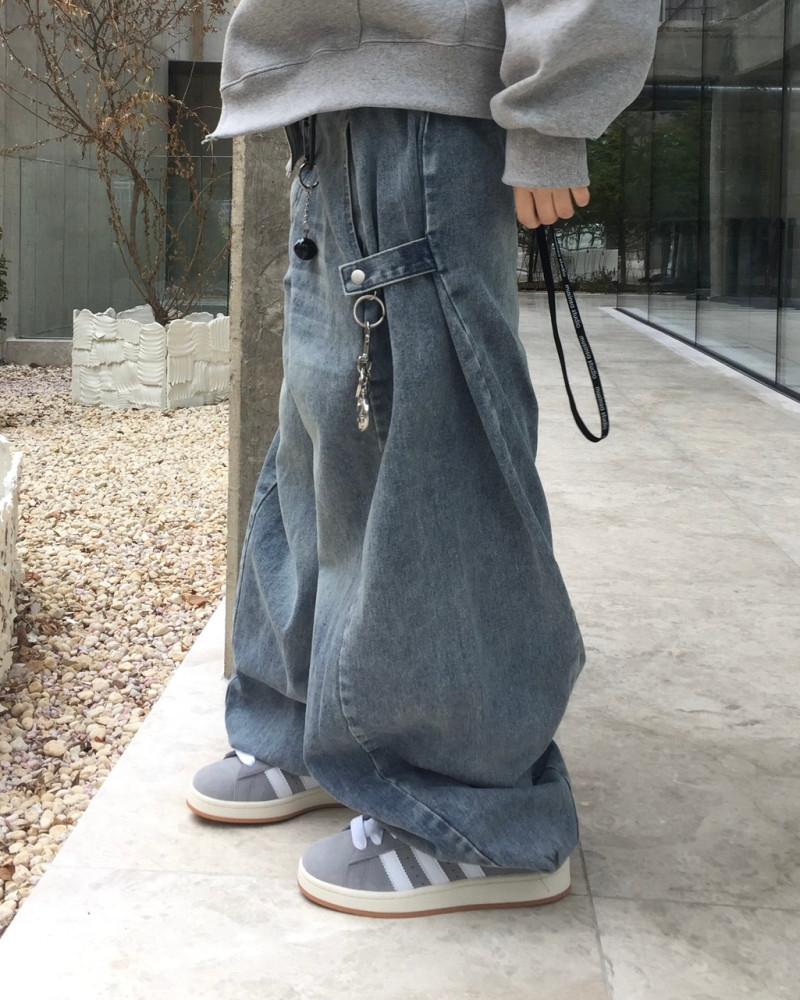 디퍼 사이드 스냅 벌룬 팬츠