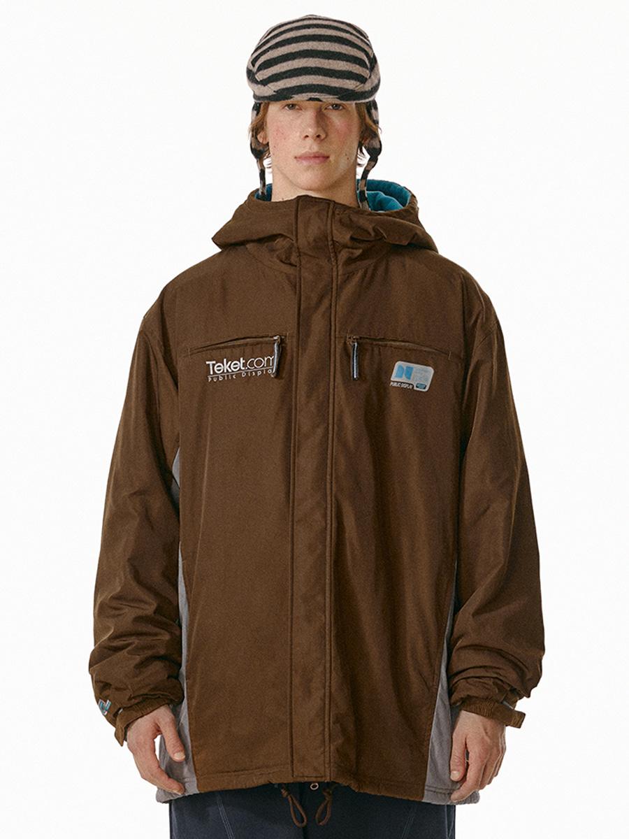 Public Display Bench Jacket Brown