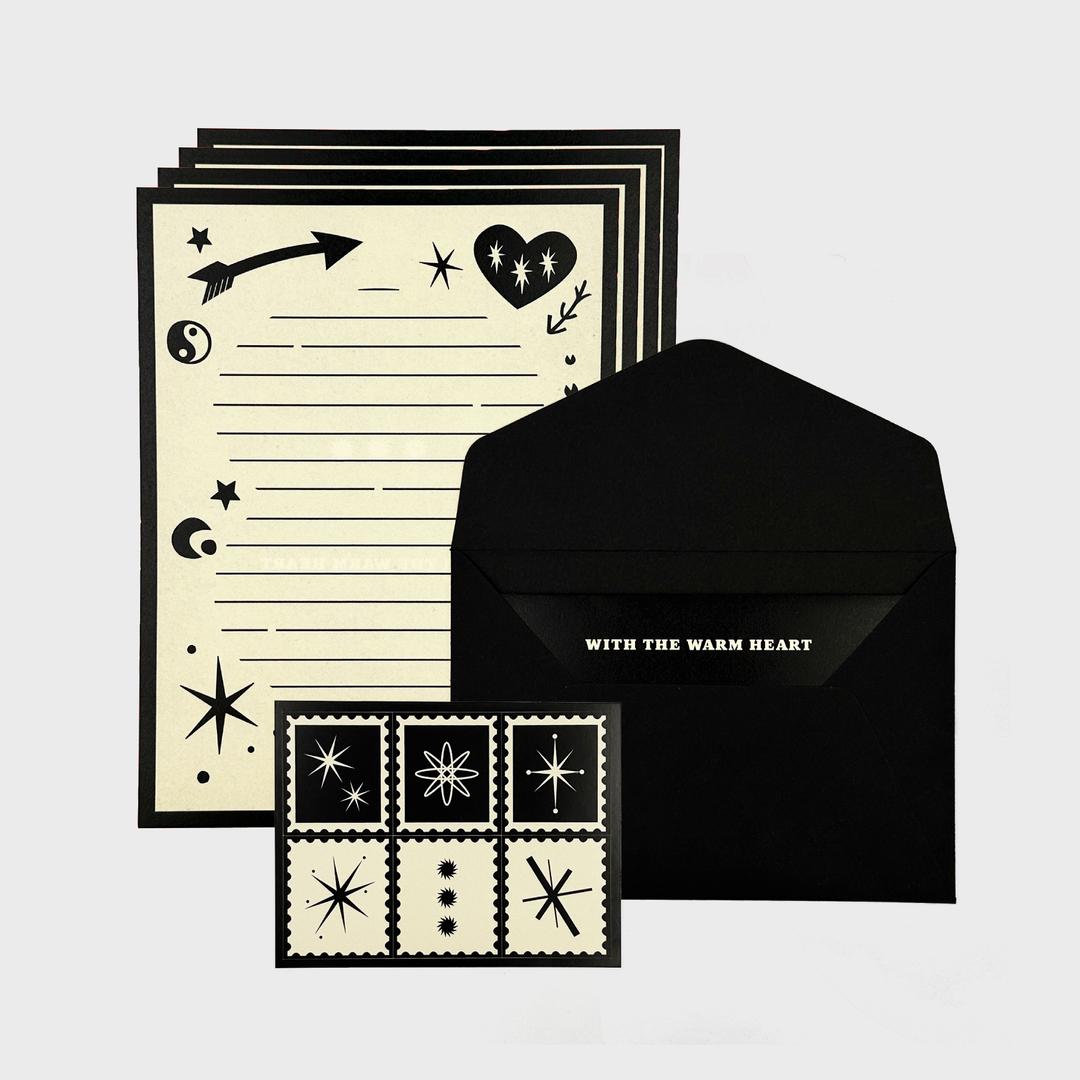 WARM HEART LETTER PAPER SET (SET OF 5EA) _ 편지지 세트