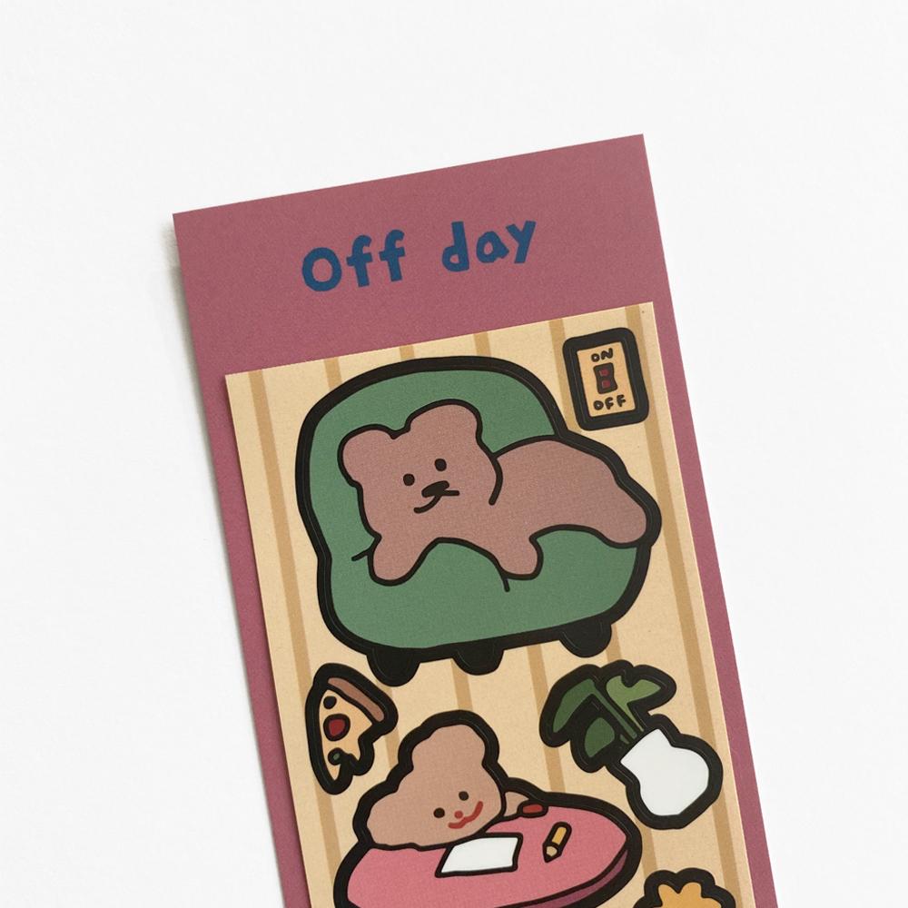 [키치키치] 오프데이 리무벌 스티커