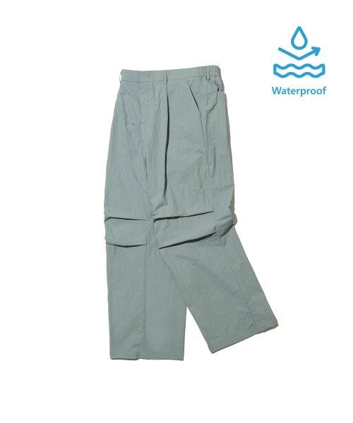 86-IRO283 [워터프루프] 윈드브레이커 파라슈트 팬츠 민트