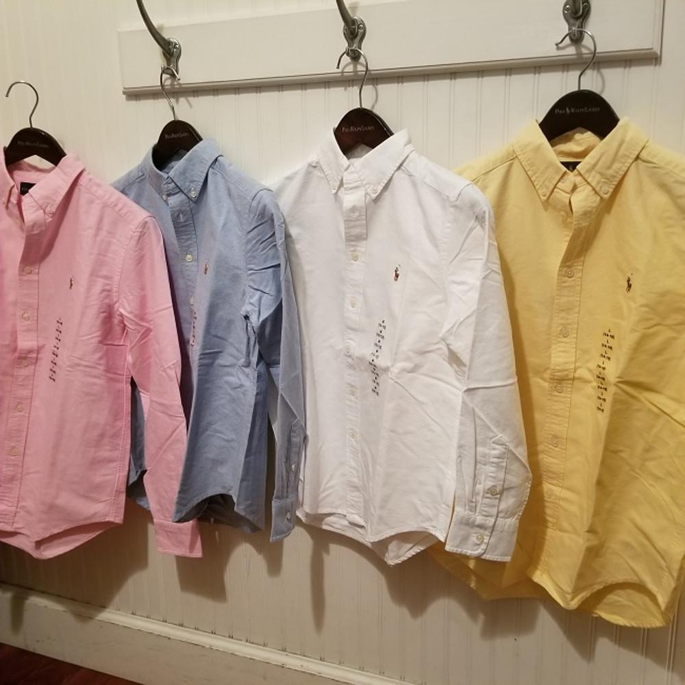 폴로랄프로렌 폴로  버튼다운 긴팔 옥스포드 셔츠 4가지중 택 - 보이즈, 여성사이즈