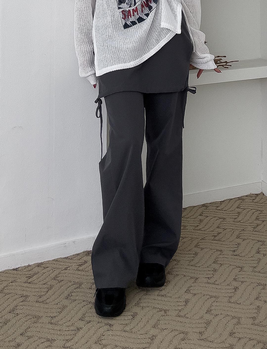 slit skirt pants(2color)