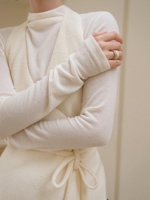 루니스 레이어드 폴라 티셔츠[ivory]