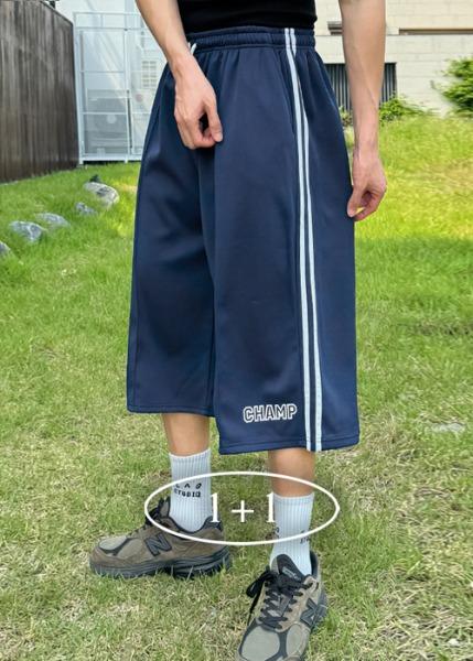 (1+1) 치트키 트랙 버뮤다 팬츠