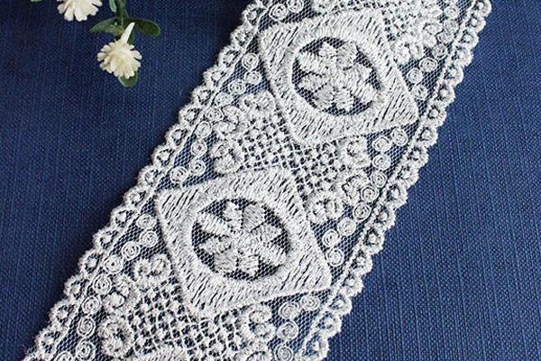 망사러너레이스 5.7cm 네모나라 은사 (1546024)