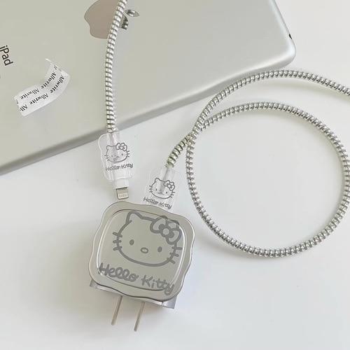 헬로키티 충전기 커버 코드삭스 선 꾸미기 가리개