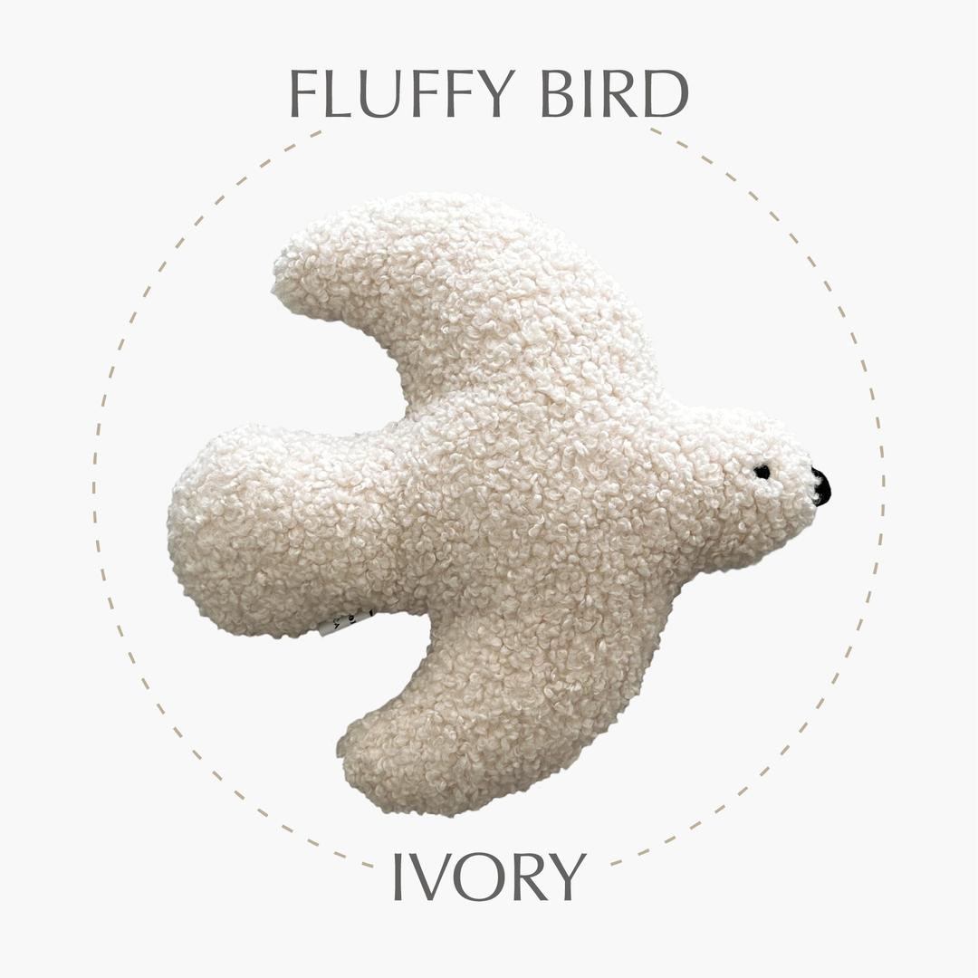 플러피버드 쿠션 아이보리