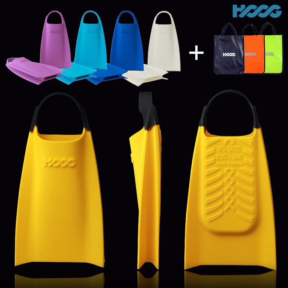 후그 오리발숏핀 핀수영 실리콘 라이크 H하드 / S소프트 (라이크핀백 증정)