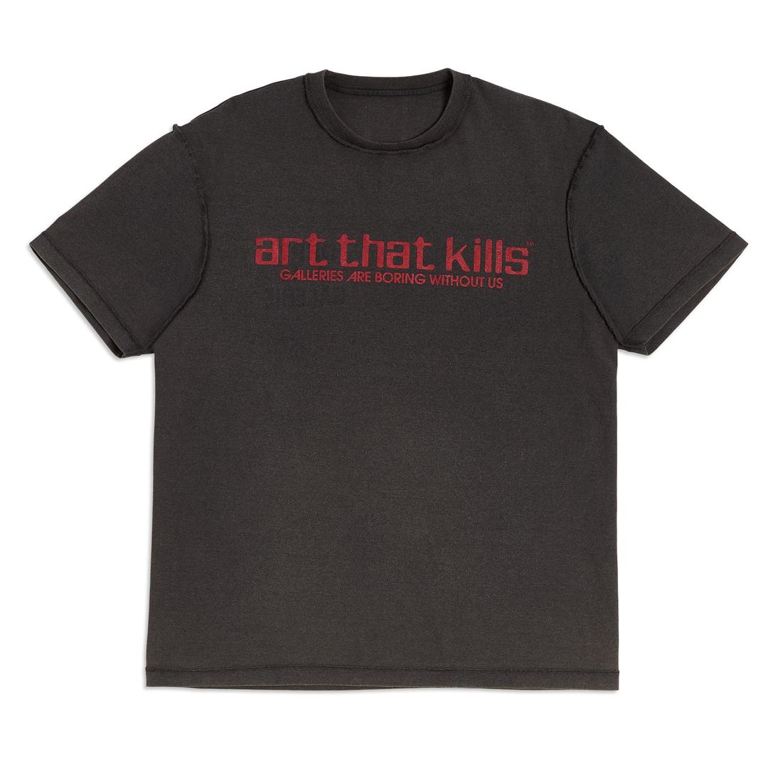 ATK Reversible French Logo Tee - L / FADED BLACK