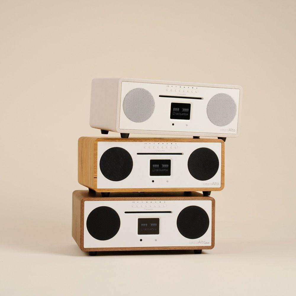 디어쿠스틱 알토 크림 올인원 블루투스 스피커 CD AUX FM